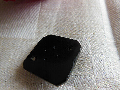 Bouton ancien collection noir ornement métal moderniste 2,3 cm D5M