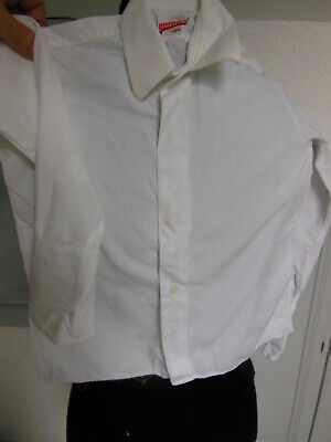Chemise ancienne vintage enfant rayé retro manche garçon B7