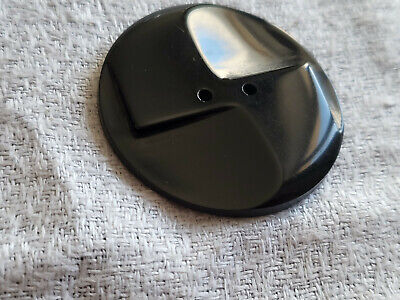 Bouton ancien art deco noir travaillé lumineux collection 3,6 cm G13N
