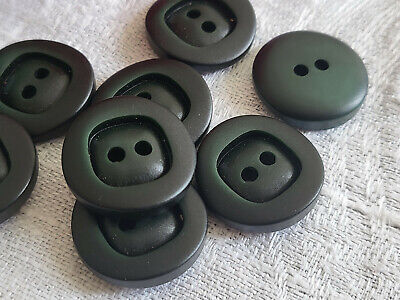 Lot 10 boutons vintage vert travaillé diamètre 1,7 cm ref 4936