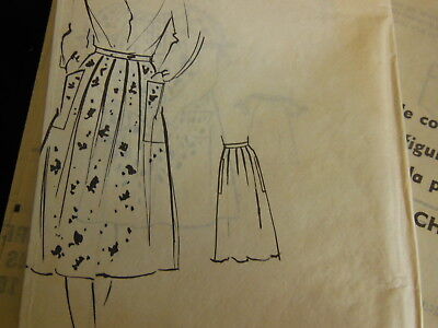 Patron ancien jupe en broderie anglaise taille 40 44 48 vintage planche
