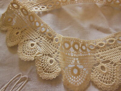 Encolure? dentelle ancienne en un seul tenant pourtour jupon poupée T2-16