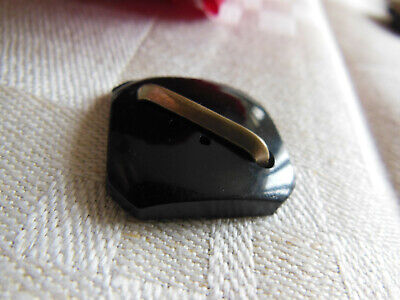 Bouton ancien collection noir ornement métal moderniste 2,3 cm D5M