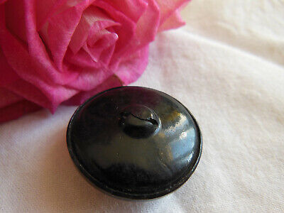 Bouton ancien en celluloïd marron marbré collection diamètre 2,8 cm G6H