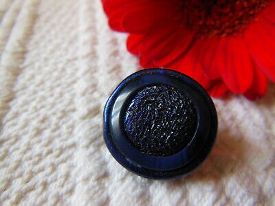 Duo boutons vintage en résine pour collection bleu vert diamètre 2,1 cm G14G