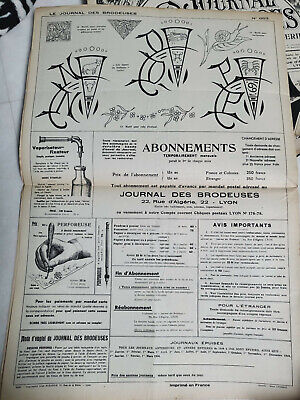Le journal des brodeuses 1950 n° 663 motifs zodiaque taie drap alphabet