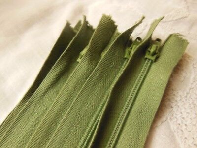 Grande fermeture éclair 50 cm vert non- séparable robe A 34