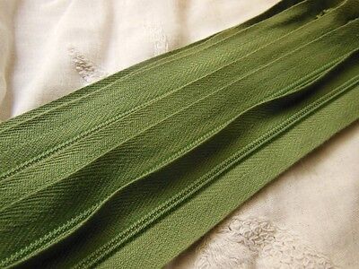 Grande fermeture éclair 50 cm vert non- séparable robe A 34