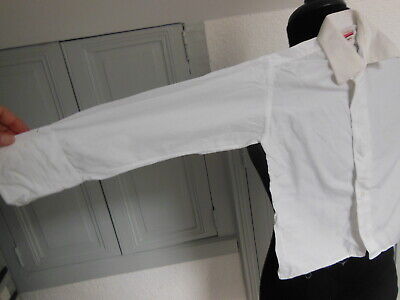 Chemise ancienne vintage enfant rayé retro manche garçon B7