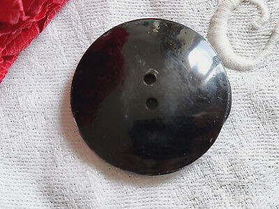 Original bouton ancien effet coup de pinceau 3,4 cm collection noir gris G8F