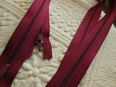 Fermeture éclair 50 cm prune non- séparable A 88 couture robe