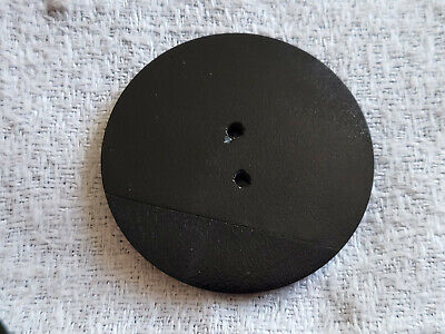 Bouton ancien art deco noir travaillé lumineux collection 3,6 cm G13N