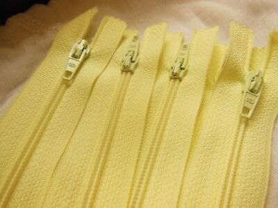 Grande fermeture éclair 50 cm jaune clair non- séparable robe A 28