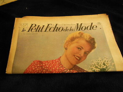 Le petit echo de la mode 1941 n°18 joli mois de Mai parure enfant blouses