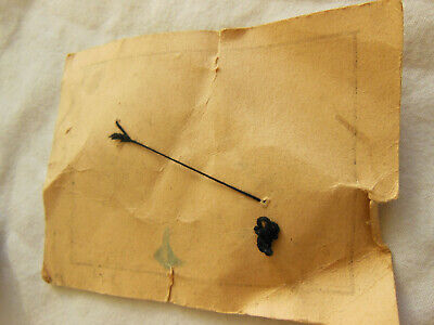 Duo gros gros boutons anciens en corozo sur carte collection 2,6 cm T18