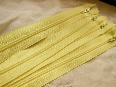 Grande fermeture éclair 50 cm jaune clair non- séparable robe A 28