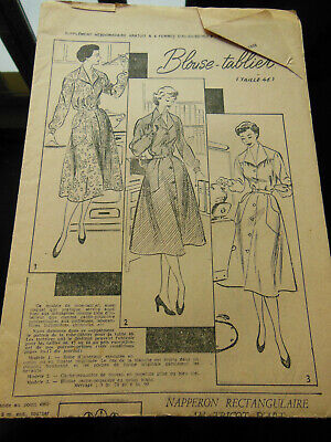 Patron ancien femme d'aujourd'hui 1957 ensemble sept-huitièmes T44