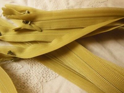 Grande fermeture éclair 50 cm vert invisible non- séparable robe A31