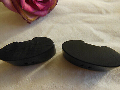 Duo gros boutons anciens en bois original epais 1,4 sur 3,4 cm G11K