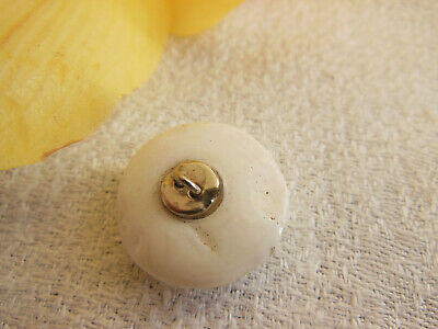 Bouton vintage en résine blanc argenté collection diamètre 2,1 cm D14P