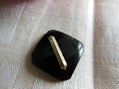 Bouton ancien collection noir ornement métal moderniste 2,3 cm D5M