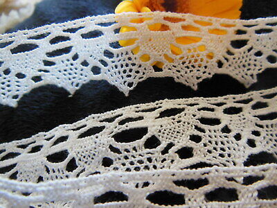 Dentelle ancienne plutôt large 1 mètre 90 sur 2,7 cm T2-32