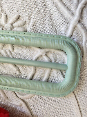 Boucle de ceinture vintage longue bleu tendre 6,3 cm sur 3 cm ME4-14