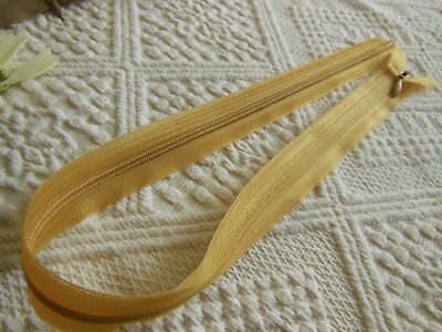 Fermeture éclair 50 cm camel clair invisible non- séparable A53