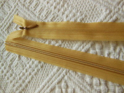 Fermeture éclair 50 cm camel clair invisible non- séparable A53