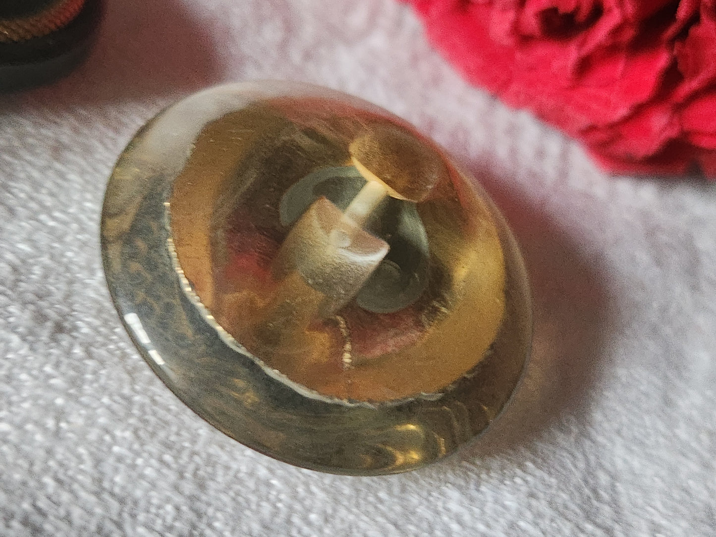 Collection gros bouton vintage inclusion pied 3,3 cm D4R