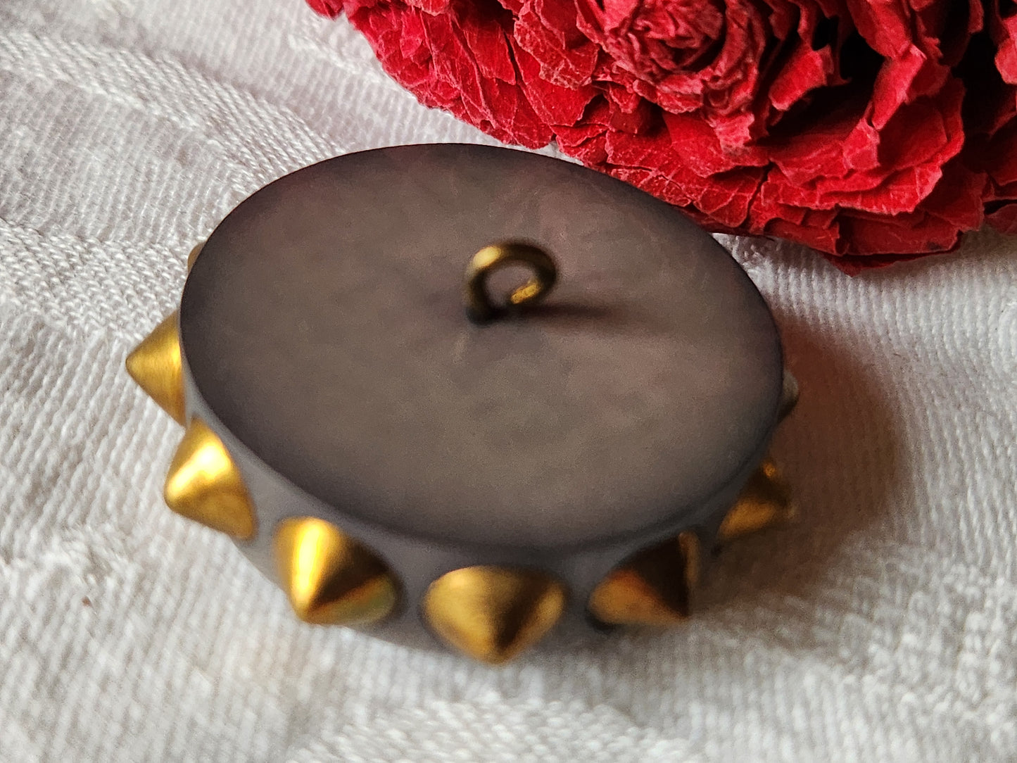 Gros bouton vintage original pique collection parurier 3,8 cm ref 7073