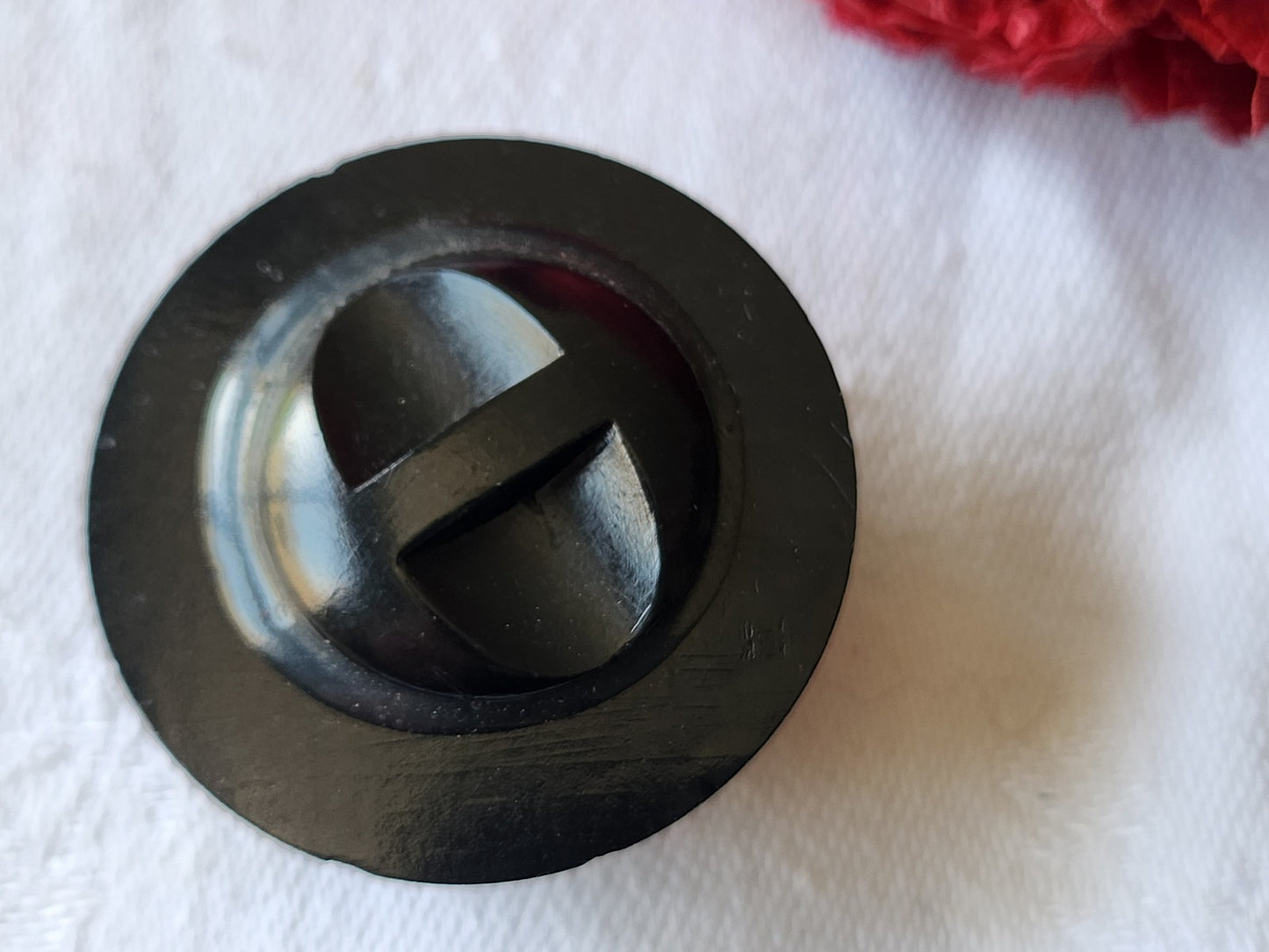 Gros bouton ancien passementerie volume pied pied 3,3 cm G15R