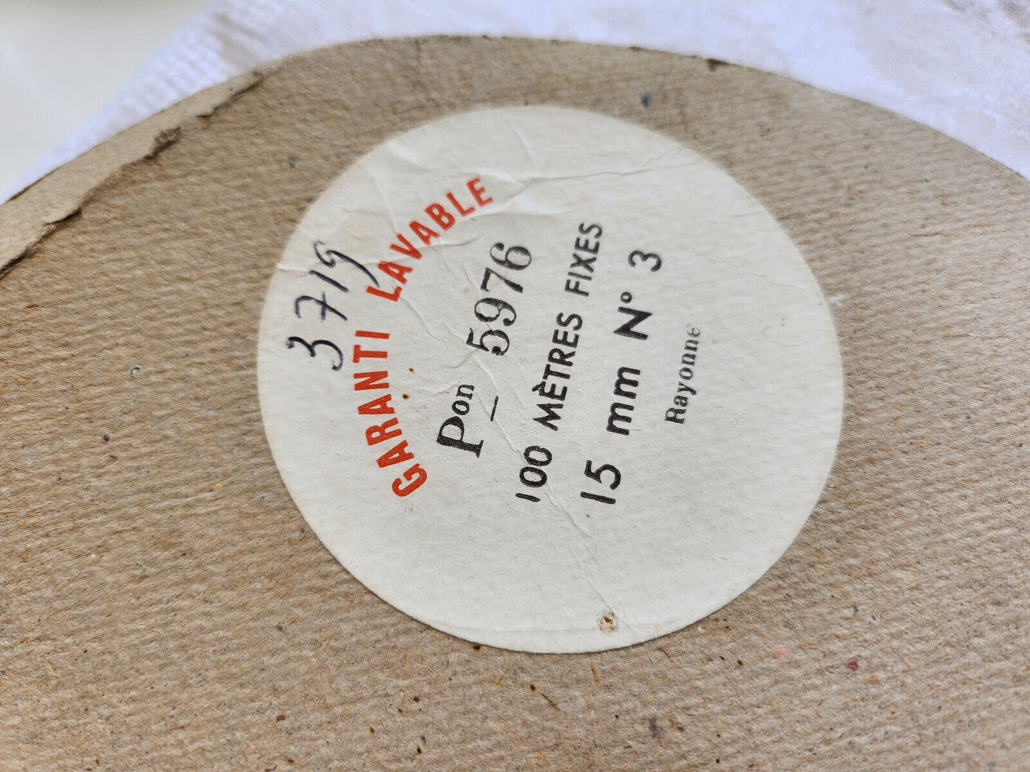 Ruban ancien rayonne vintage violet 3 mètres sur 1,6 cm B5 n°4