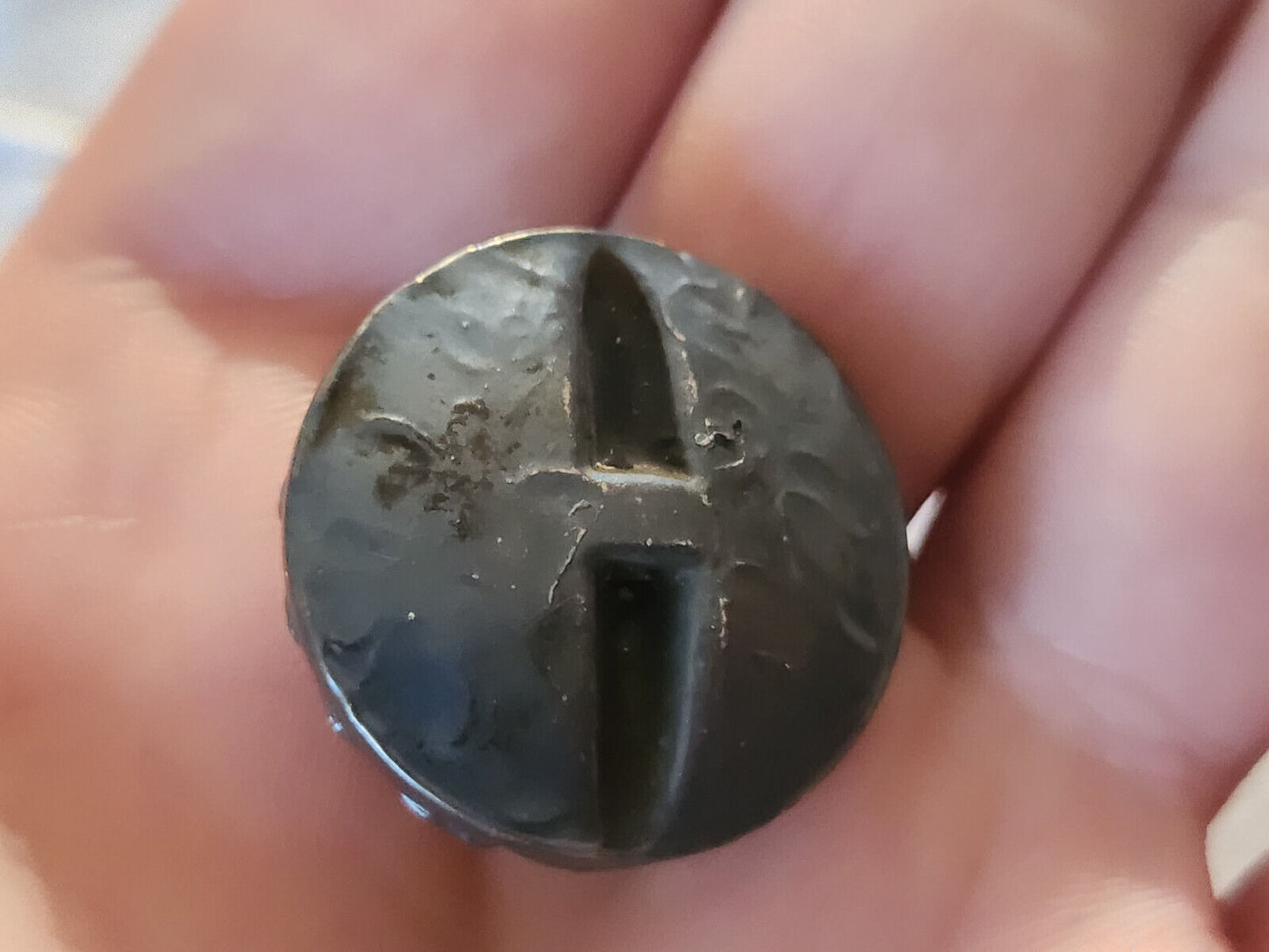 Collection bouton vintage en résine perlé gris 2,5 cm D16C