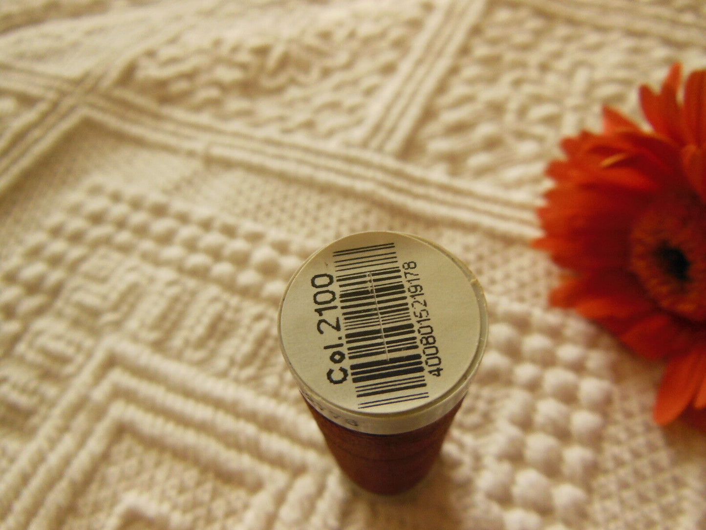 Bobine fil à broder Gutermann 200 m marron col 2100 couture