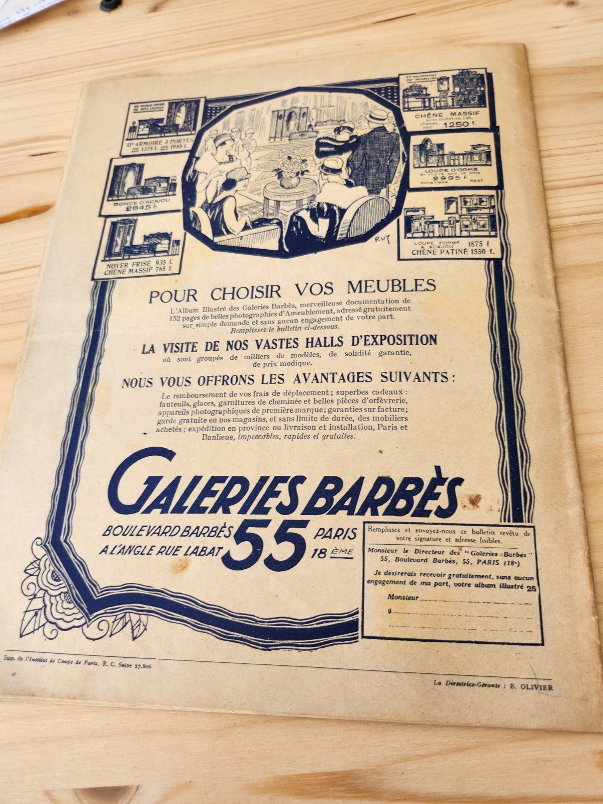 Journal de l'institut de coupe de paris année folle mode Mai 1926 patron