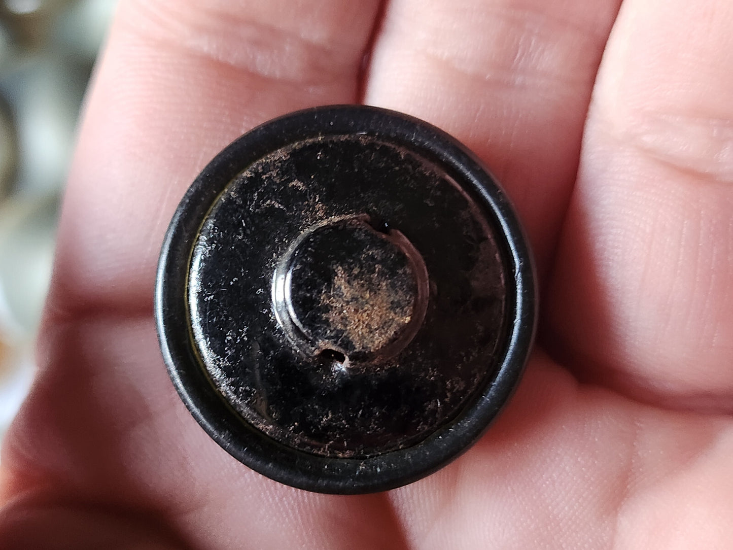 Bouton ancien en celluloïd pétillant multicolore diamètre: 2,7 cm G8I