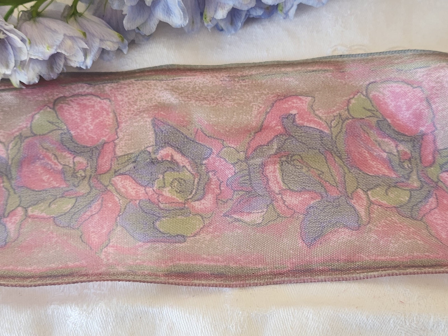 Large galon ruban vintage sur 9,8 cm année 80/90 au métre B9