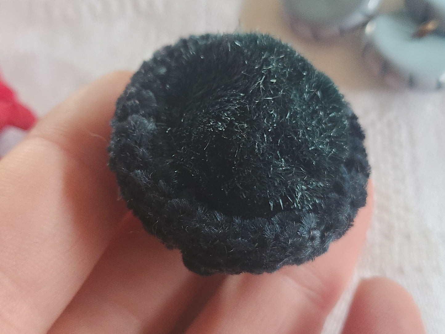 Haute couture gros bouton ancien doudou vert passementerie 3,7 cm ref 6107