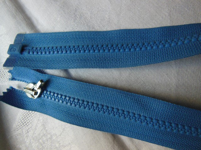 Fermeture éclair 50 cm bleu séparable blouson manteau veste A 43