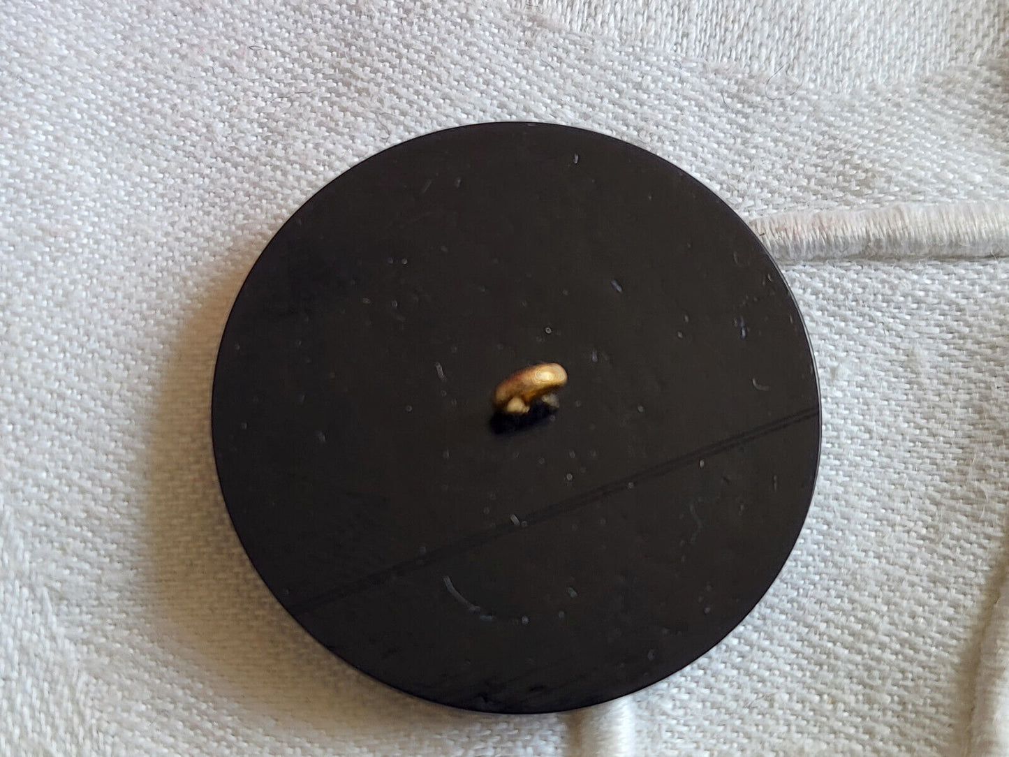 Gros bouton ancien avec ornement laiton collection moderniste 3,5 cm G17G