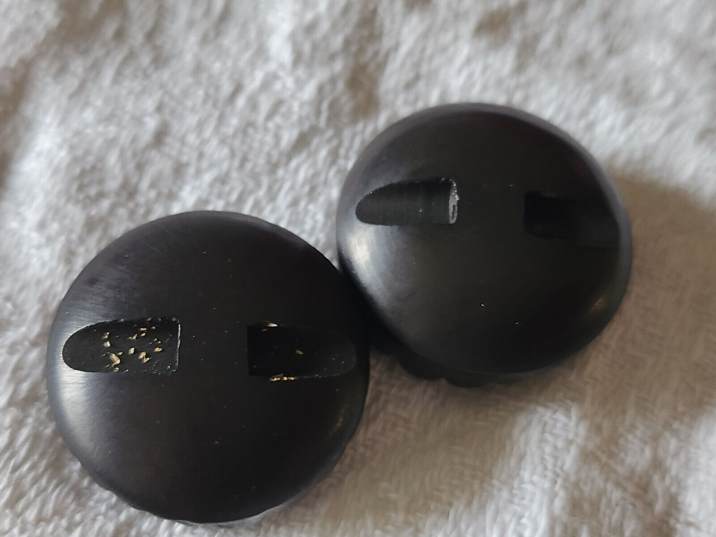Lot 6 boutons vintage marron trés foncé épais haut pied 23 mm ref 2204