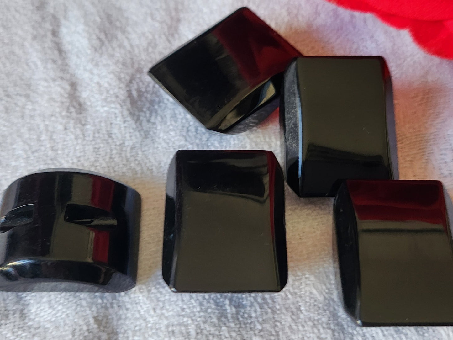 Lot 5 gros boutons vintage noir original 2 sur 2,4 cm pied volume ref 6130