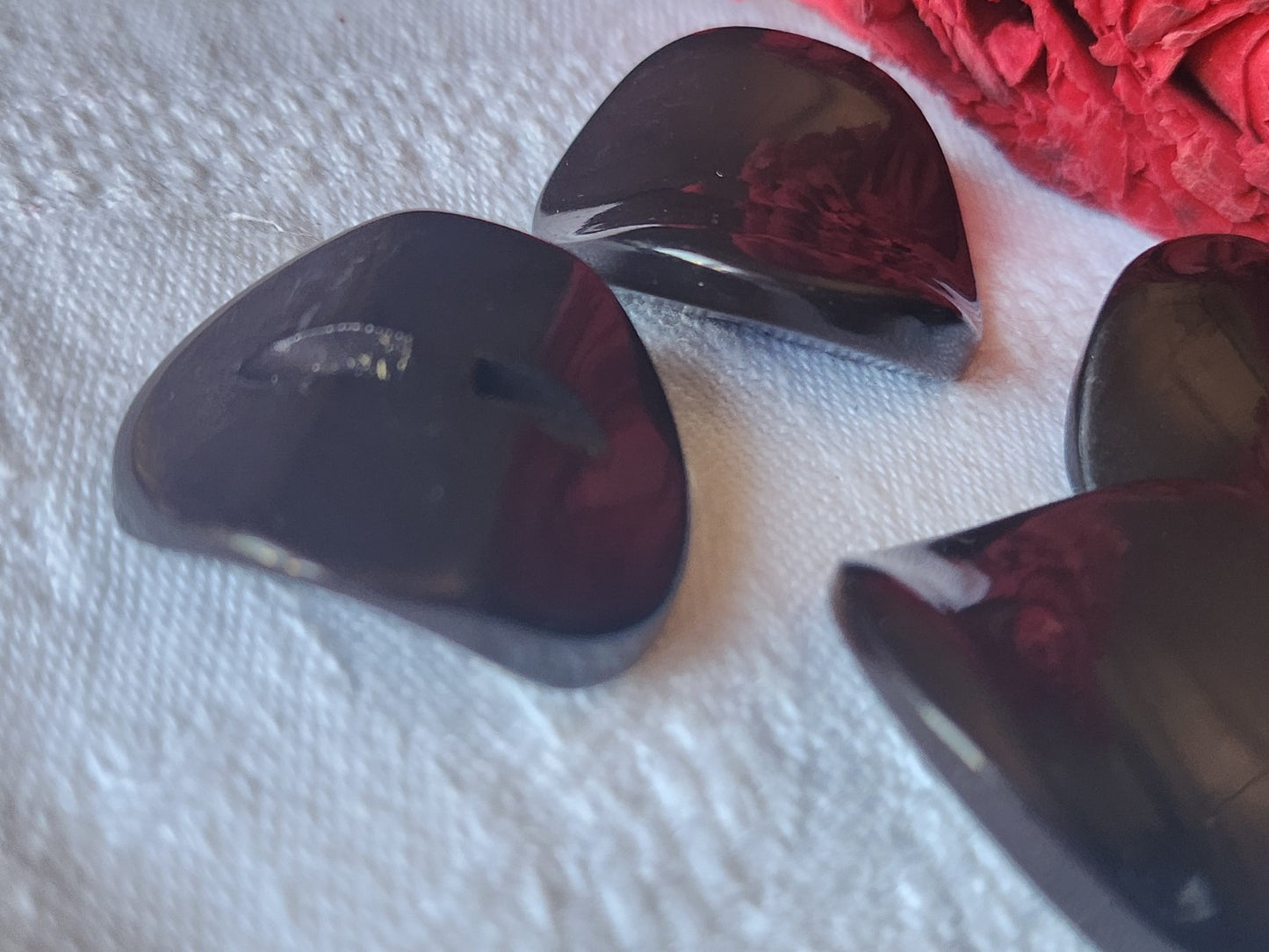 Lot 5 gros boutons vintage cambré marron original 2,7 cm ref 5562