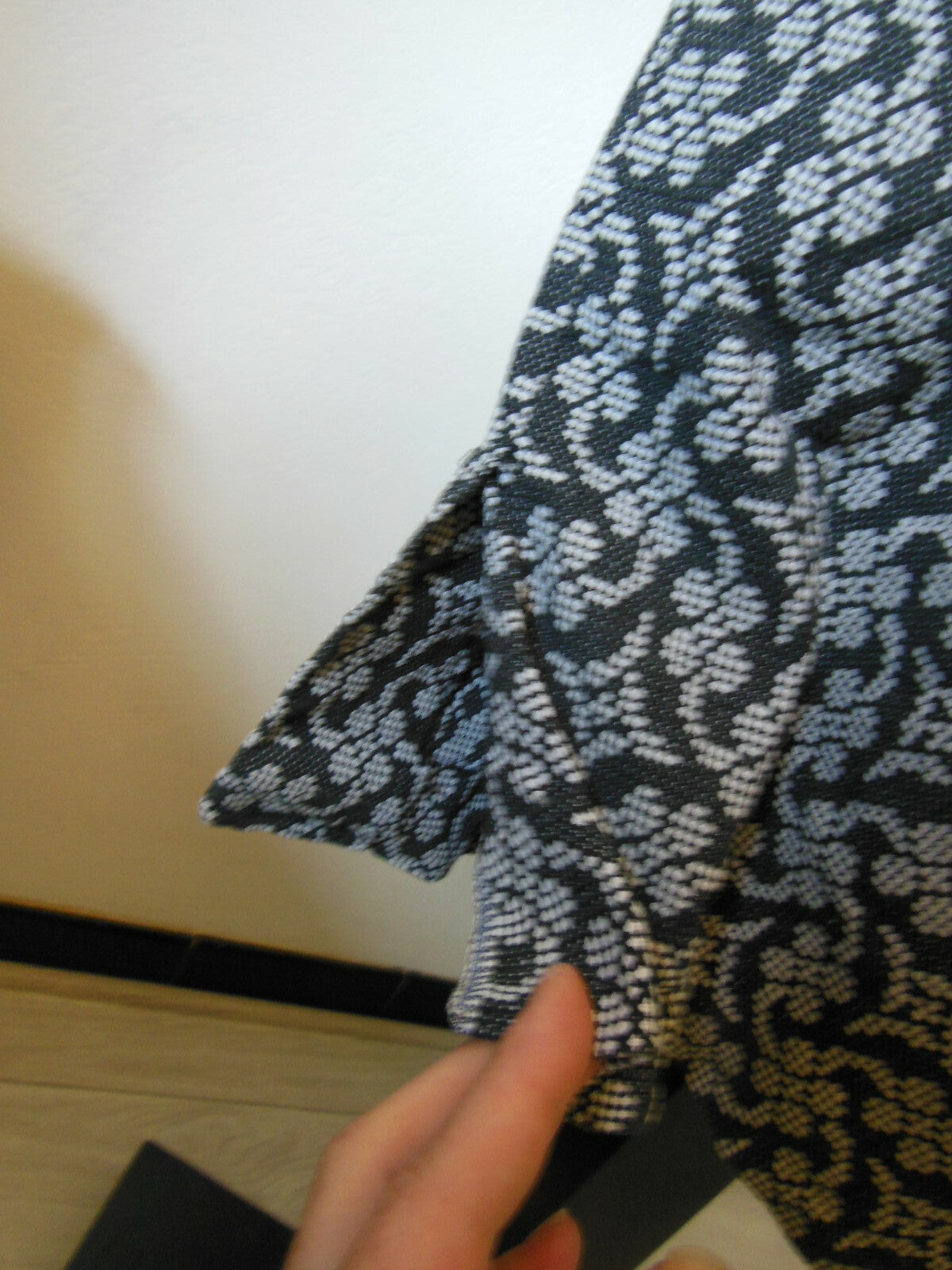 Pur vintage robe tissu épais gris blanc taille 38 ? B1