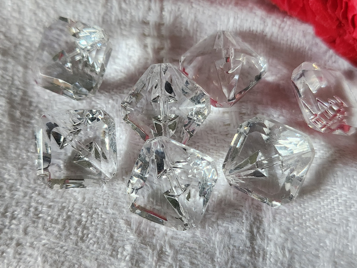 lot 8 boutons anciens vintage passementerie bleu à pied 1,6 cm ref 1285