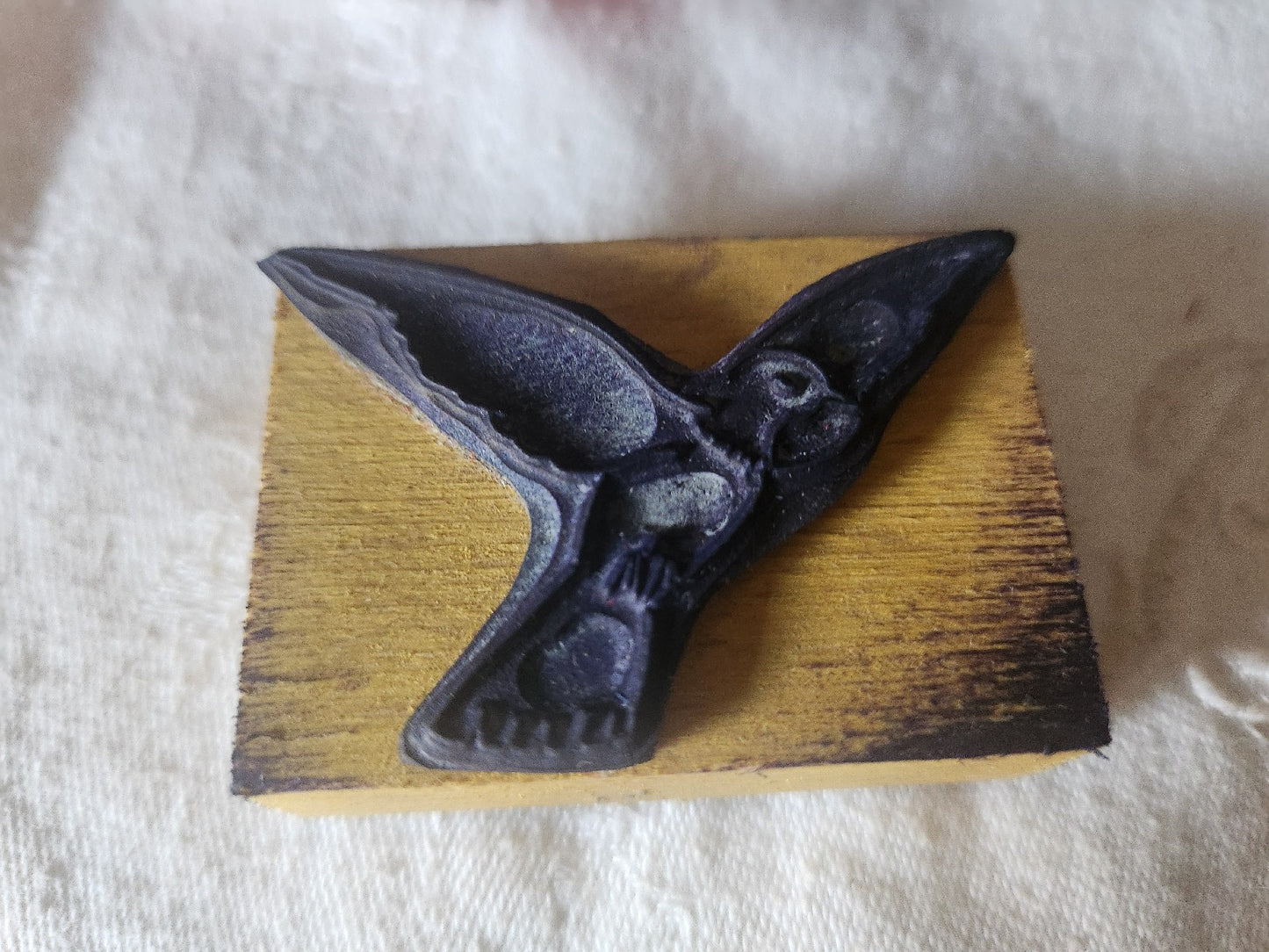 Tampon ancien oiseau vintage ecole scolaire collection n°56-2