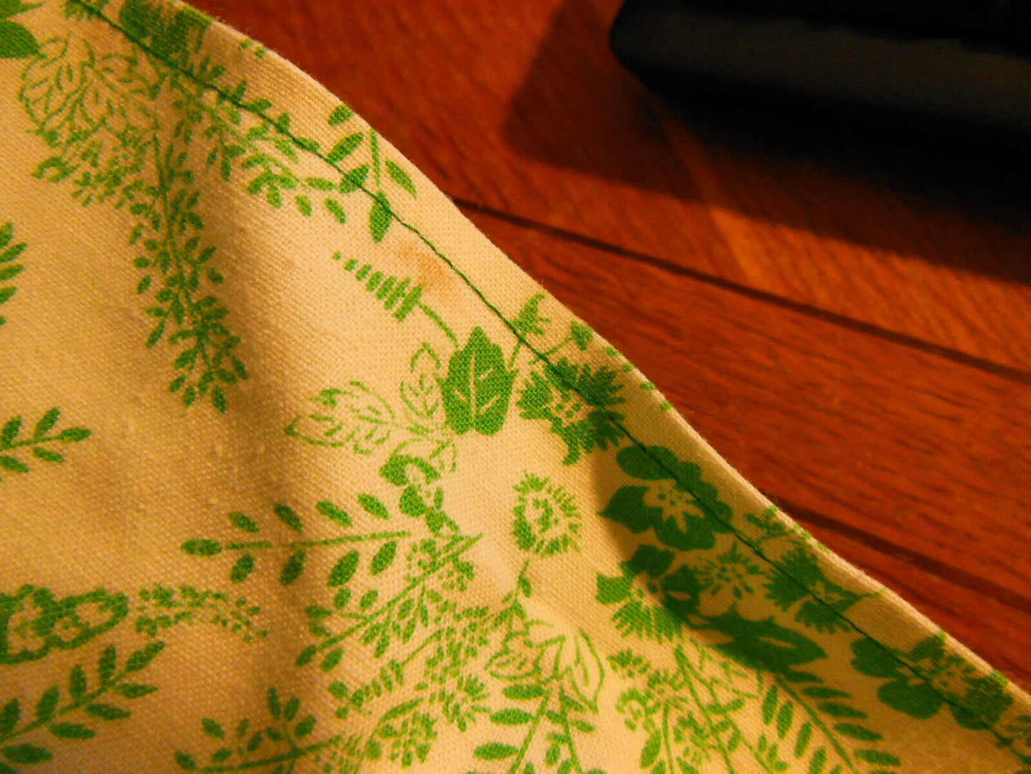 Pur vintage robe ancienne coton imprimé fleur 40 ? B5