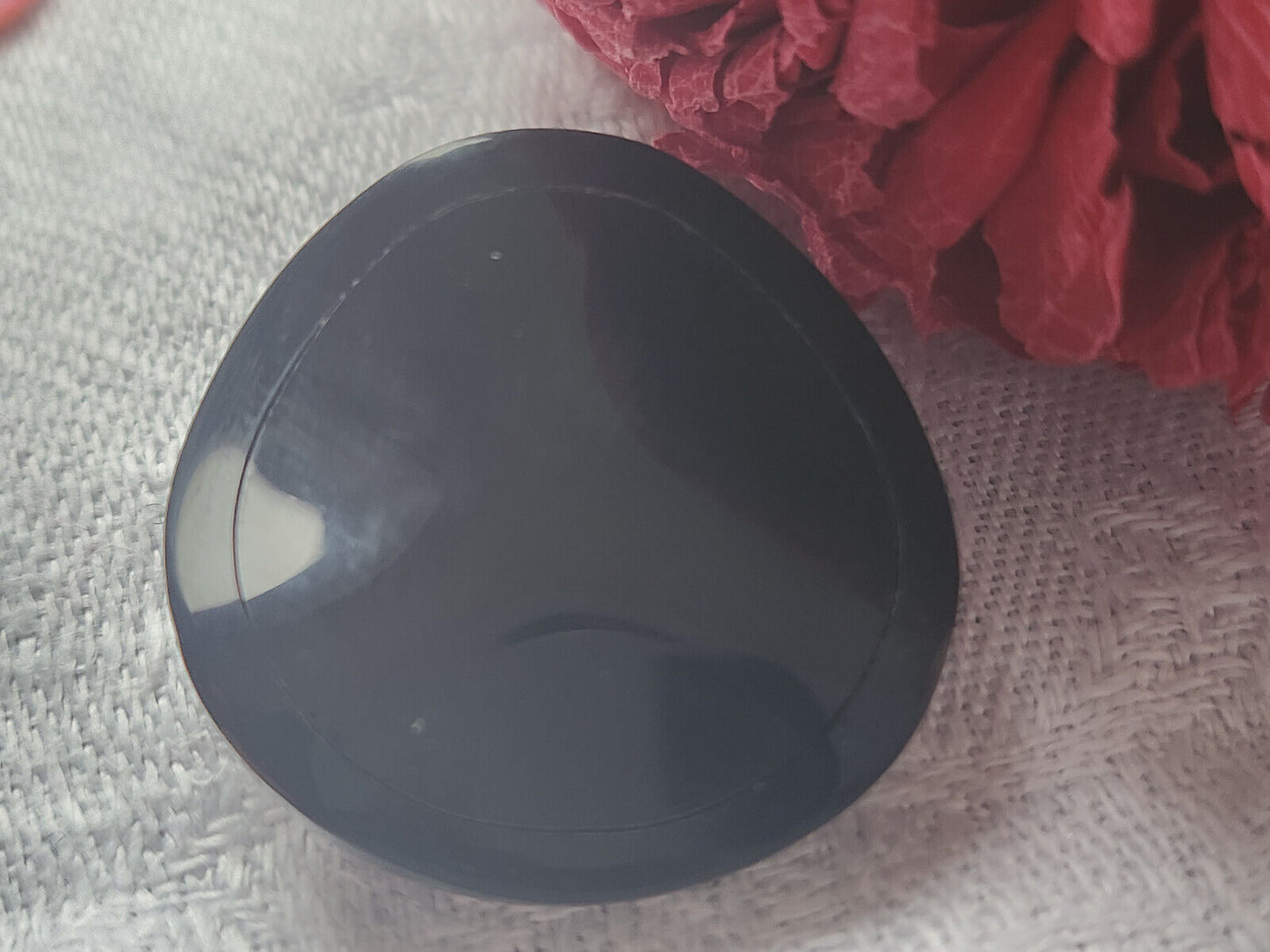 Collection bouton ancien noir épais gros pied 2,8 cm ref 4695