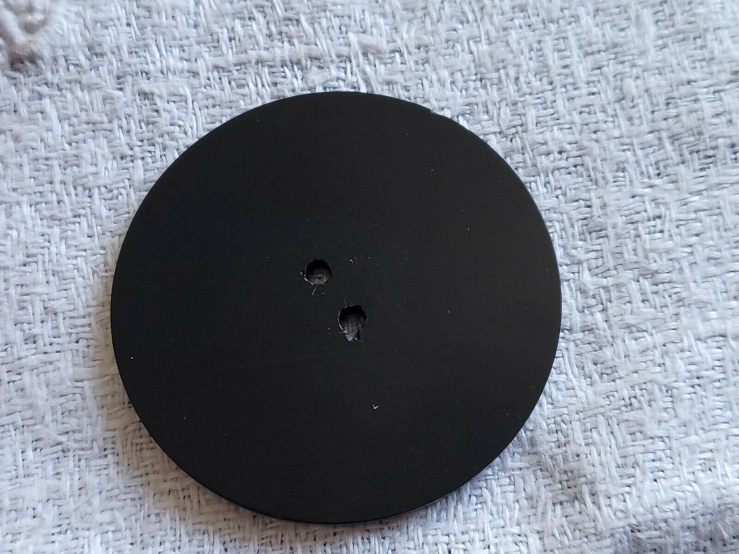 Bouton ancien art deco noir travaillé lumineux collection 3,5 cm G13H